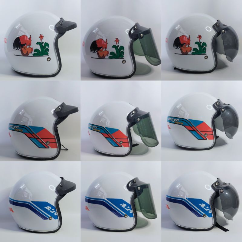 Helm Honda Gank/Helm Series/Helm GL/Helm Bogo Dewasa/Helm Bogo Dewasa Full Leher/Helm Honda Genk/Hel