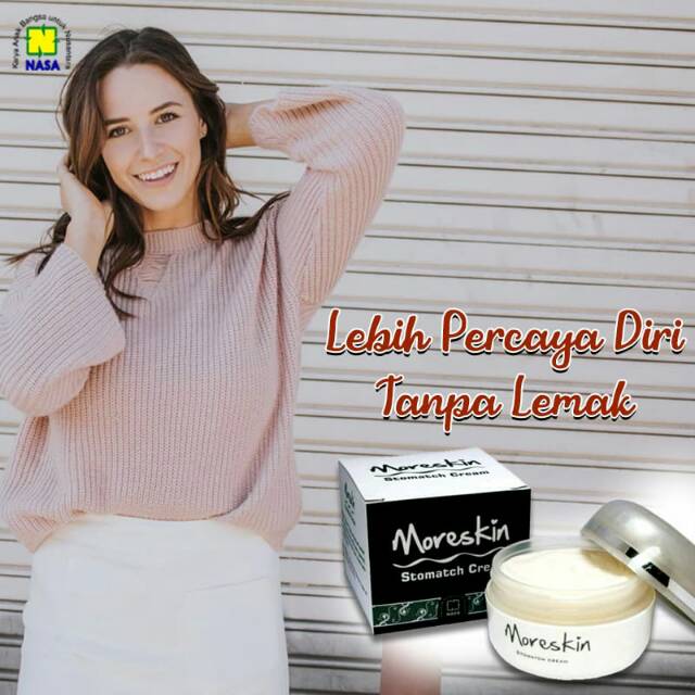 MORESKIN STOMATCH / PENGECIL PERUT BUNCIT / PENGHILANG STRETCH MARK ORIGINAL NASA