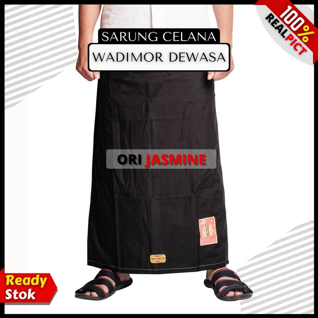 Sarung celana dewasa muslim wadimor jumbo hitam polos pria murah