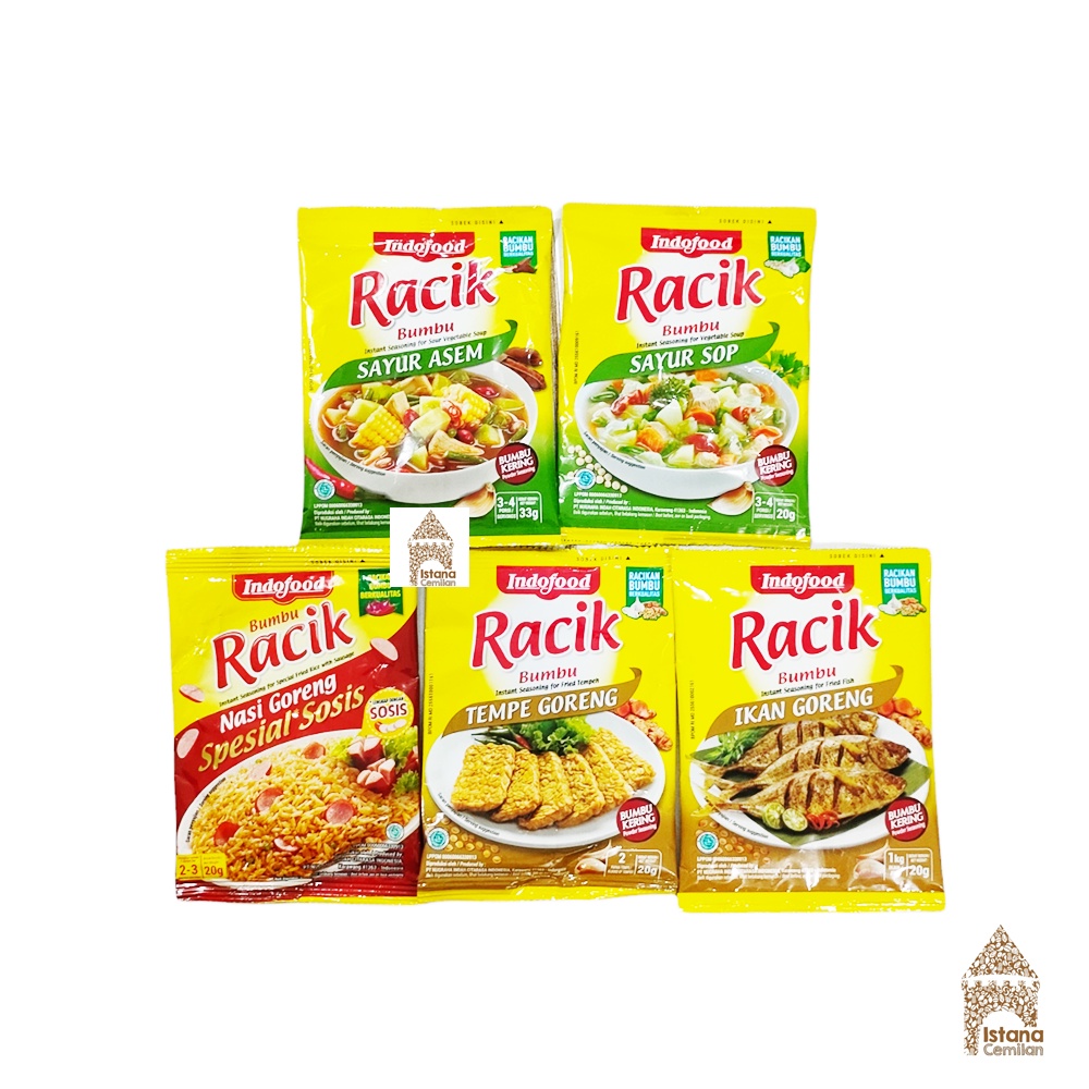 Indofood Bumbu Racik Ayam / Ikan / Nasi Goreng Sosis / Sop / Tumis