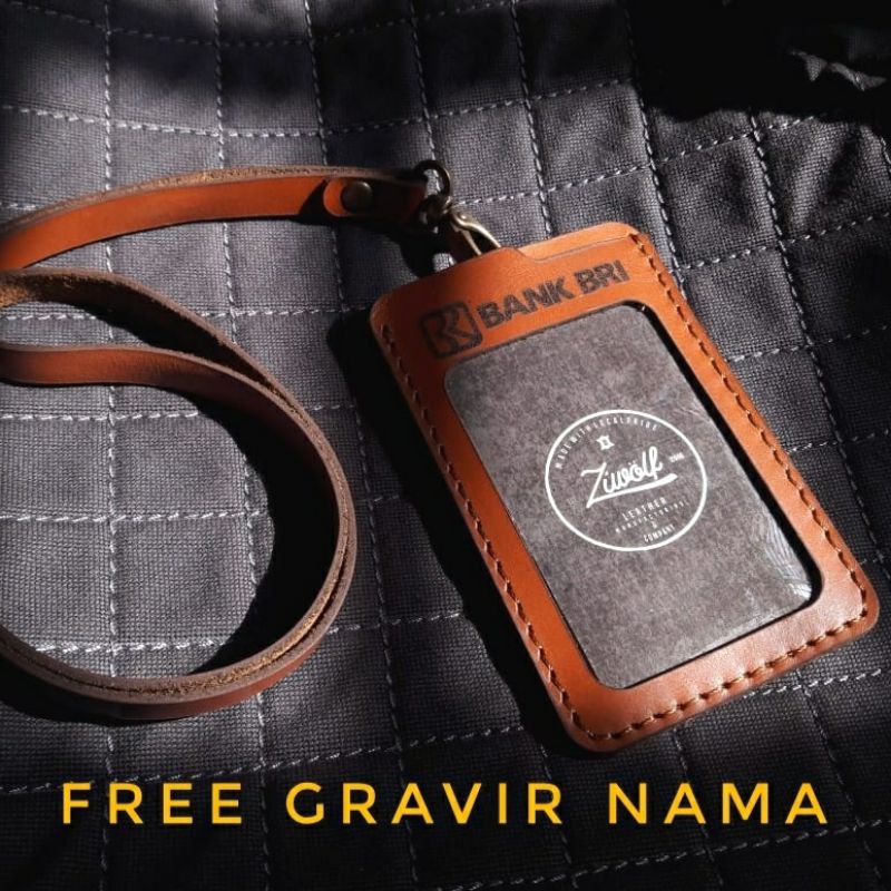

id card holder kulit- name tag kulit- name tag holder - name tag kulit asli