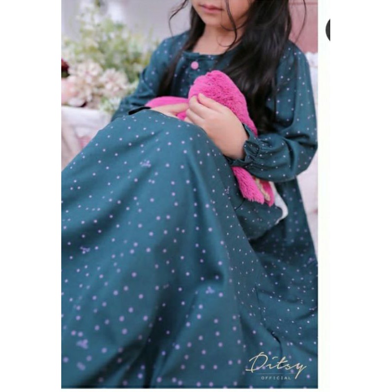 Ditsy april littel punto green