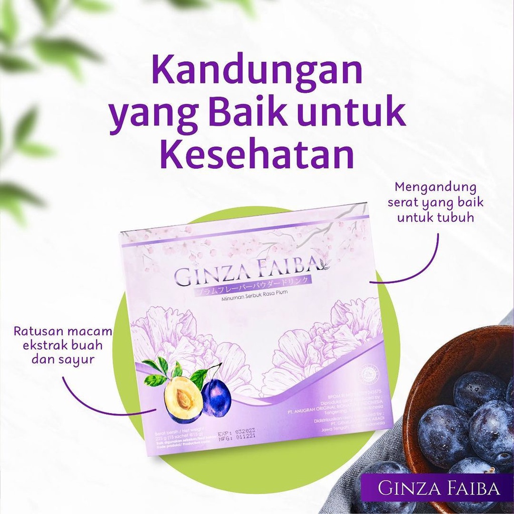 

[OFFICIAL] GINZAFAIBA Plus FREE GIFT Detox Alami Ginza Faiba