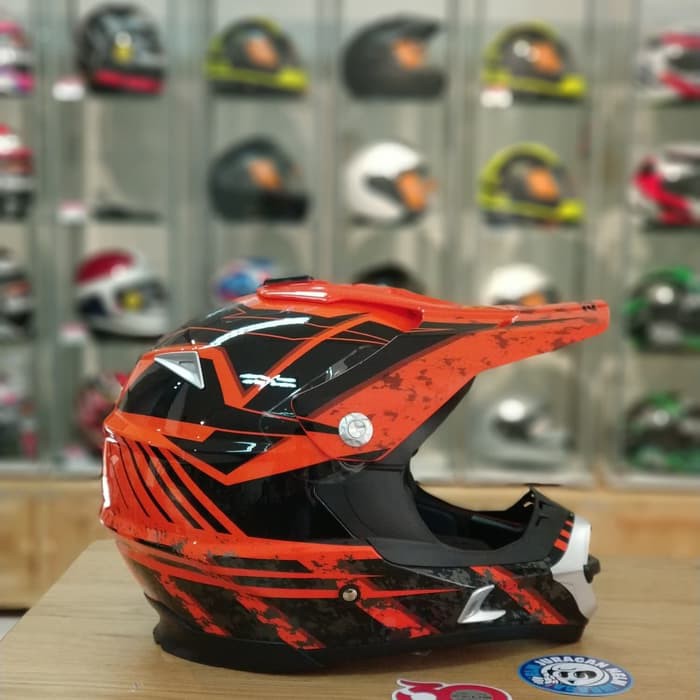 Zeus ZS951 - RR19 Orange Black Z951 Motocross