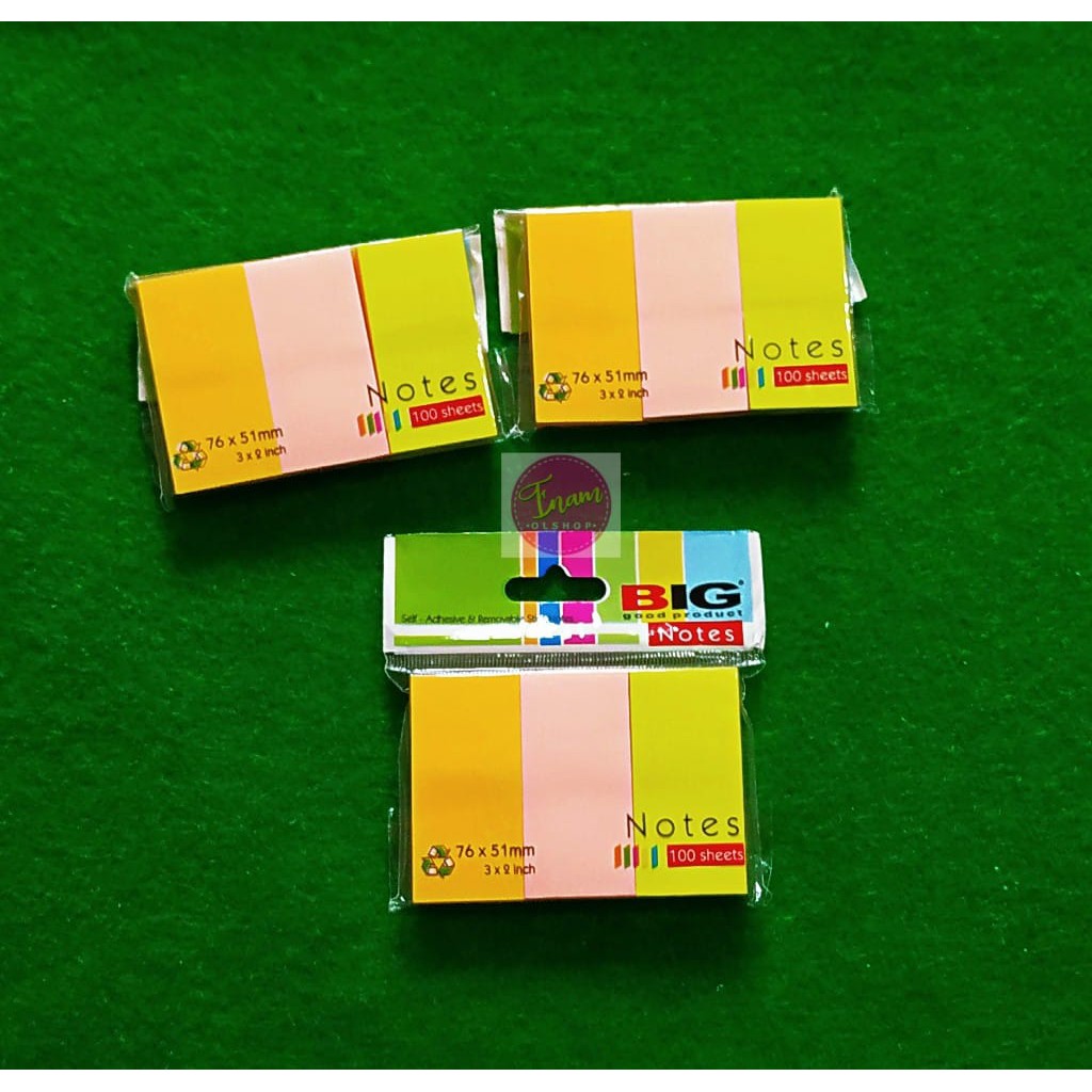

Sticky Notes 3 Warna 76x51mm 100 sheet