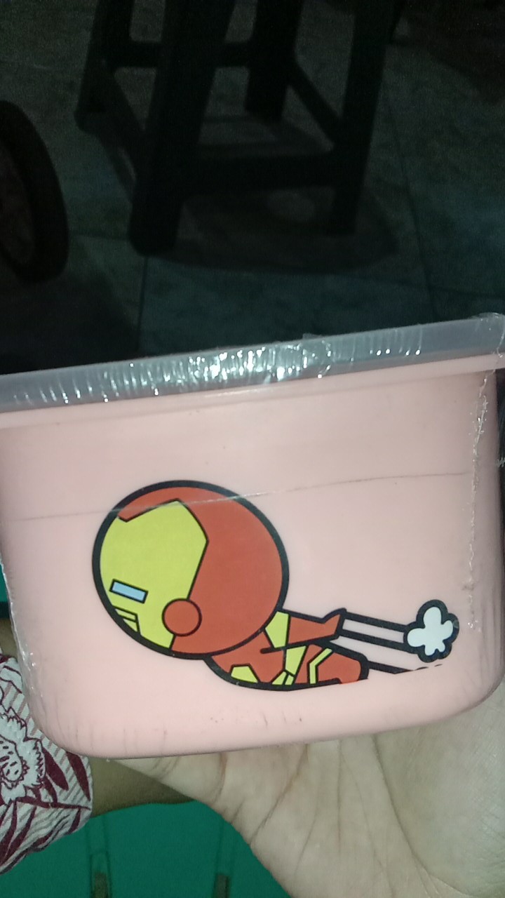 Miniso Marvel Kotak Makan Siang Penyimpanan Makanan Minum Lunch Box 400ml Alat Dapur Rumah Tangga