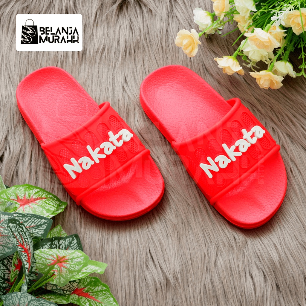 Sandal Slide / Sandal Slop Karet Anak Lucu Nakata Timbul Flip-Flop