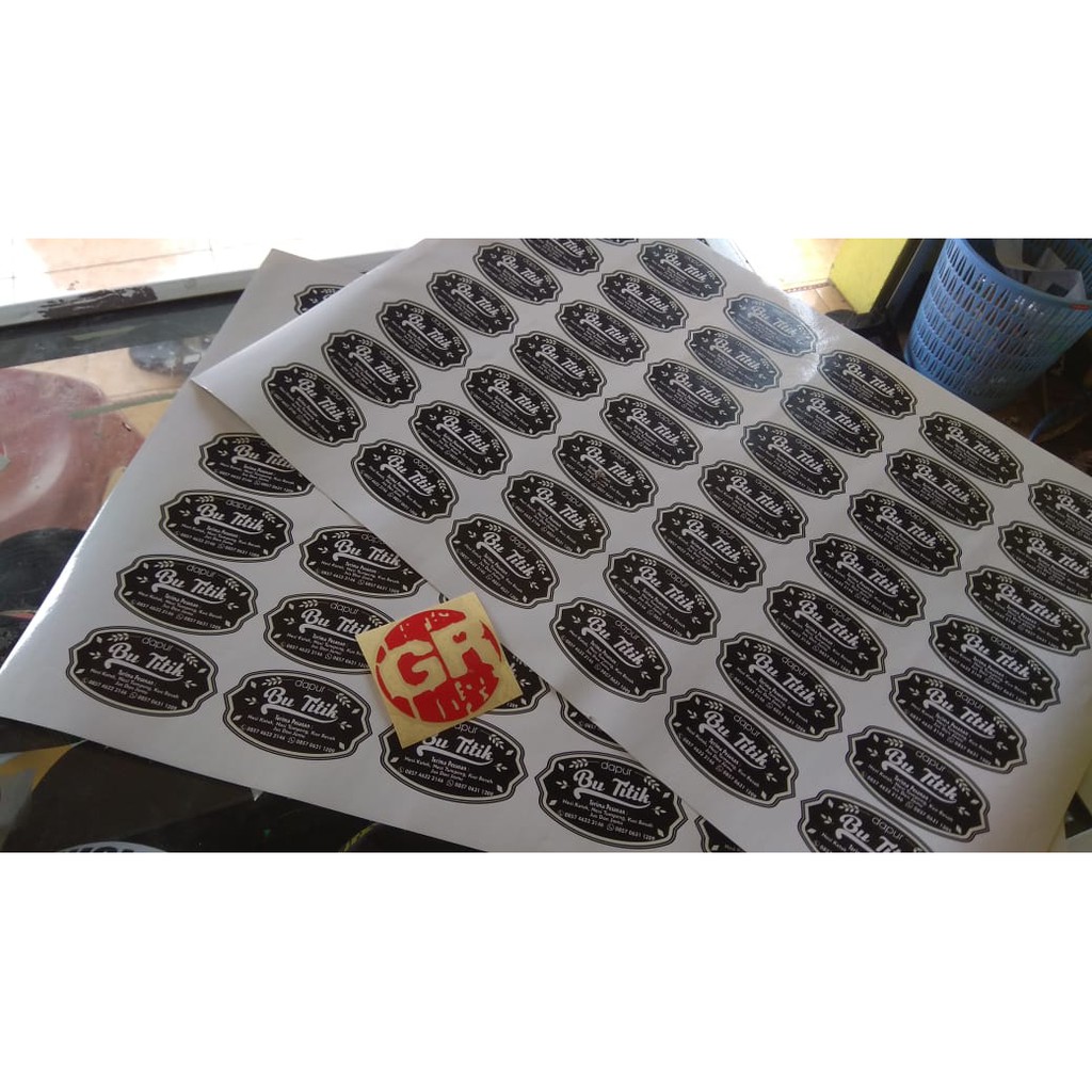 

Cetak Stiker Label/Kemasan Bontak A3+ (TANPA MINIMAL ORDER)