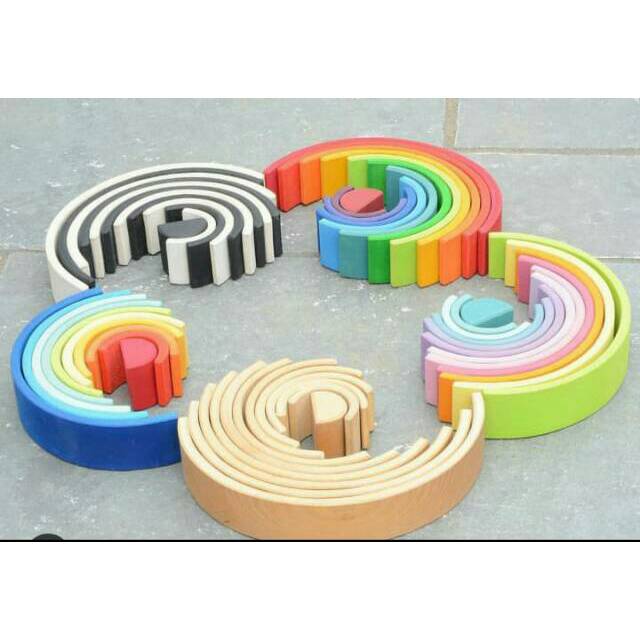 Mainan Edukasi - RAINBOW BLOCK