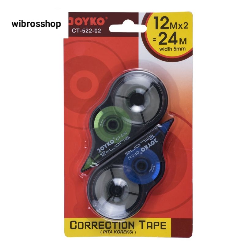 

corection Tape Pita koreksi CT-522-02 satu set isi 2 Pcs