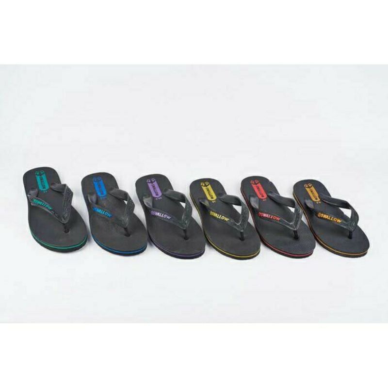 sandal jepit swallow hitam murah