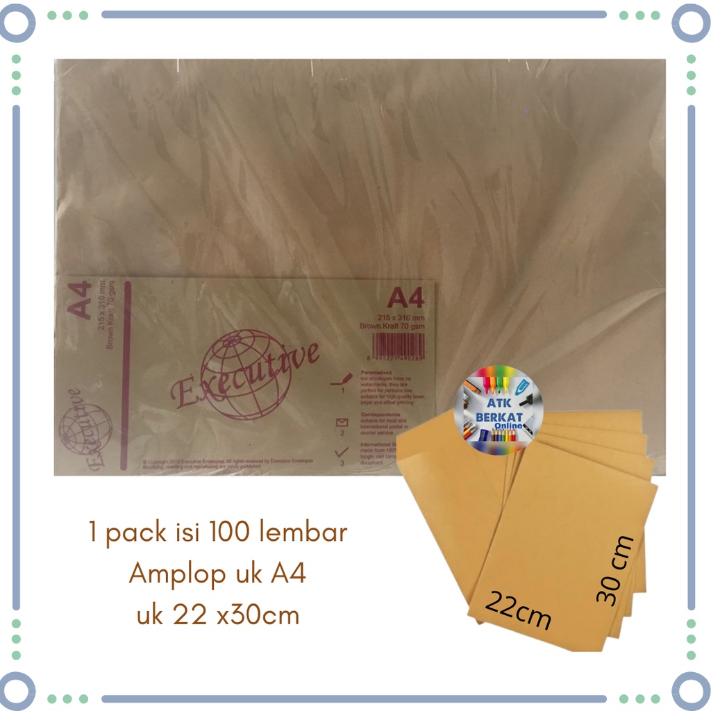

amplop coklat uk A4