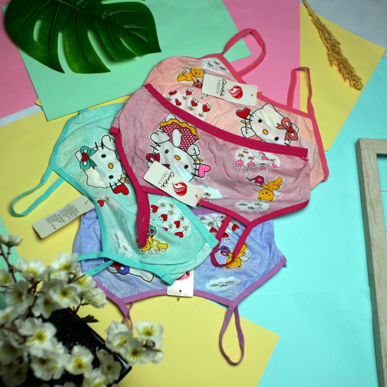 Miniset Bra Pakaian Dalam anak Perempuan Remaja SD SMP Miniset Cantik Tali Kecil