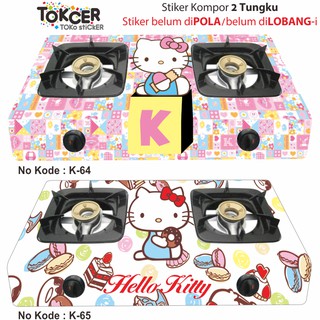 Variasi Stiker  Kompor  2 Tungku HELLO  KITTY  Shopee Indonesia