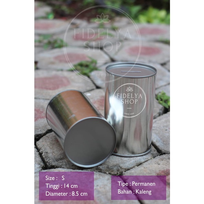 Celengan Kaleng Polos Permanen