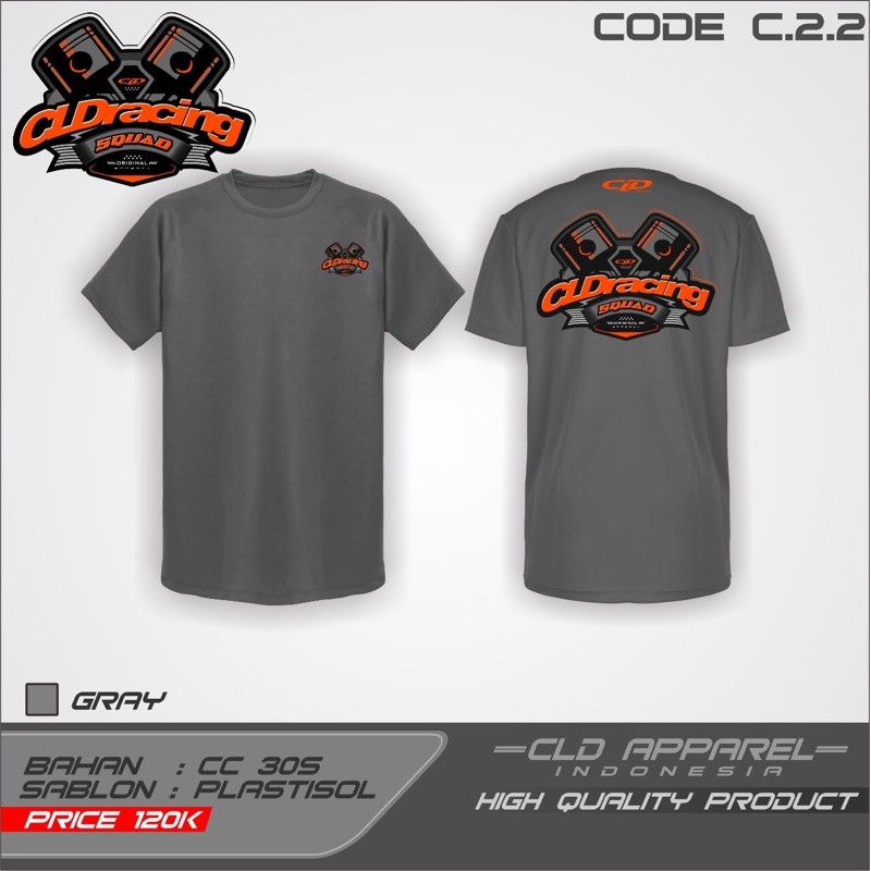 CLD APPAREL C2.2KAOS CLD LENGAN PENDEK new Design