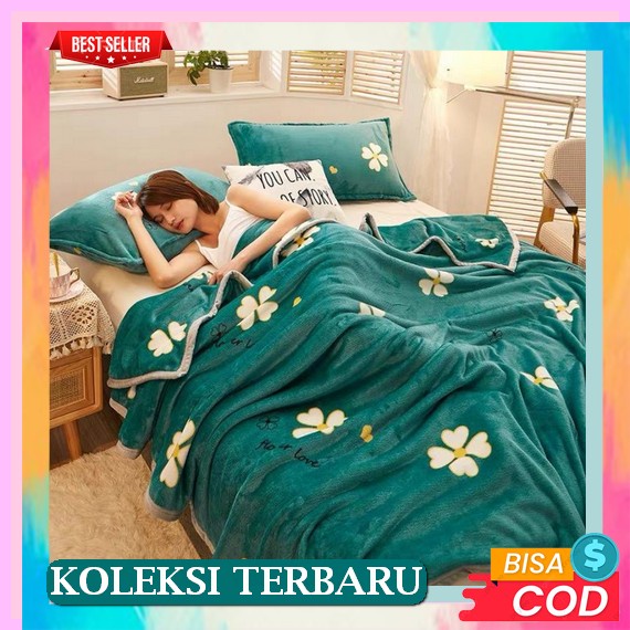 Selimut Bulu Hangat Korean Lembut Tebal Murah Dewasa Nyaman Halus Korea Slimut Terbaru Aestetic Impo