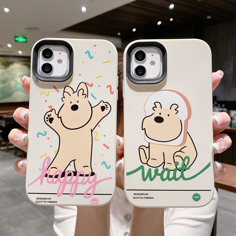 3 in 1 case Pelindung Bahan Silikon Tahan Jatuh Untuk iPhone 11 12 13 Pro MAX X XR XS MAX 7 8 Plus