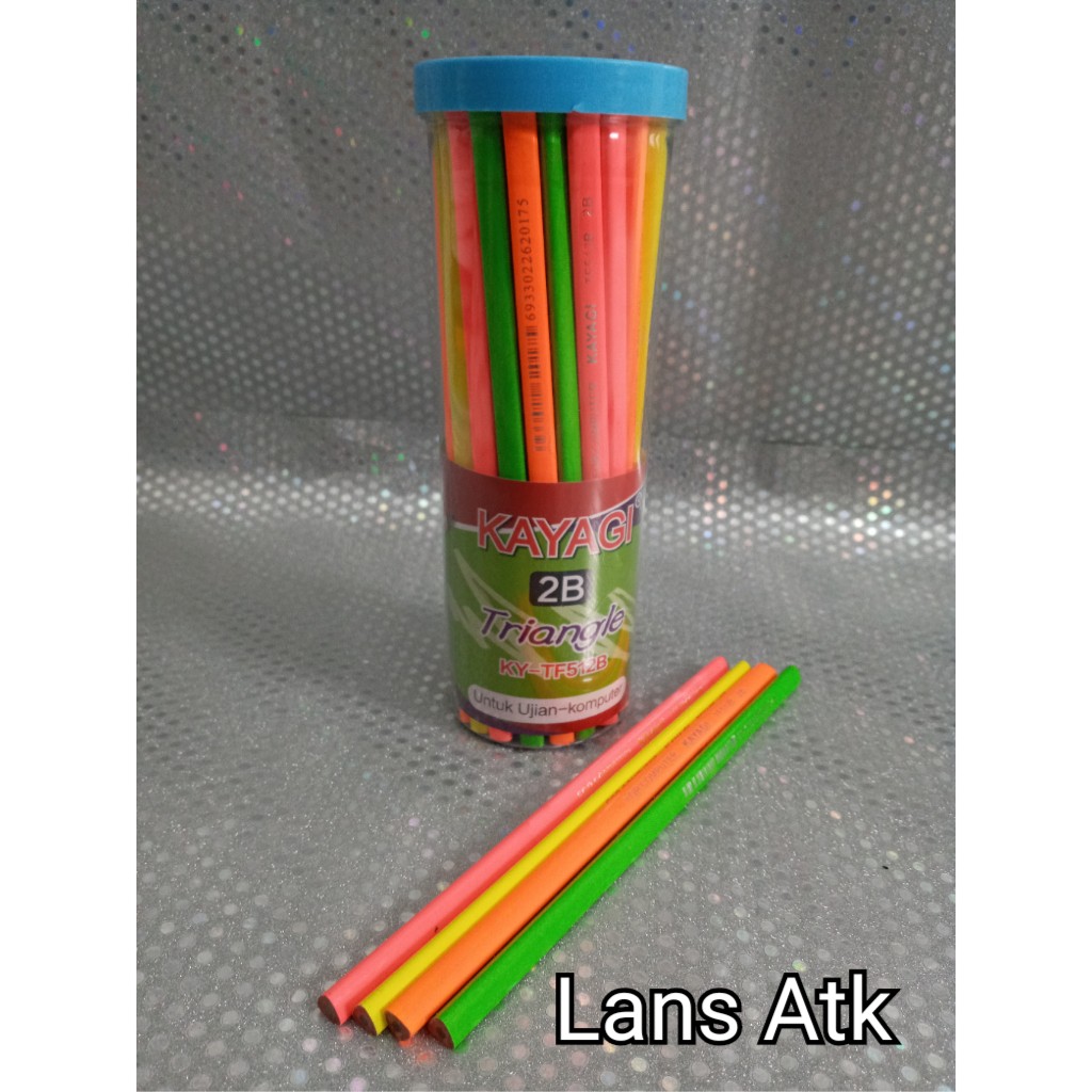 

Pensil KAYAGI Triangle 2B KY-TF512B For Computer / 1 Tabung isi 50pcs pensil