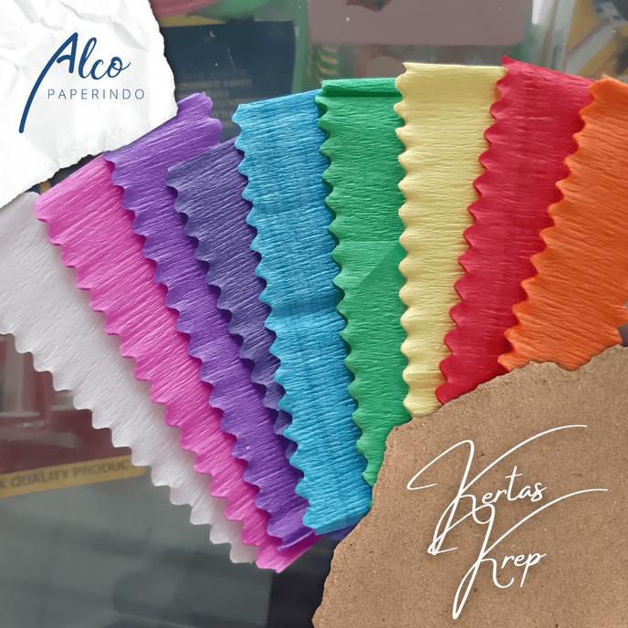 

Sale!!! Kertas Krep Crepe Dekorasi Prakarya Potong Warna Warni - Paling Diminati