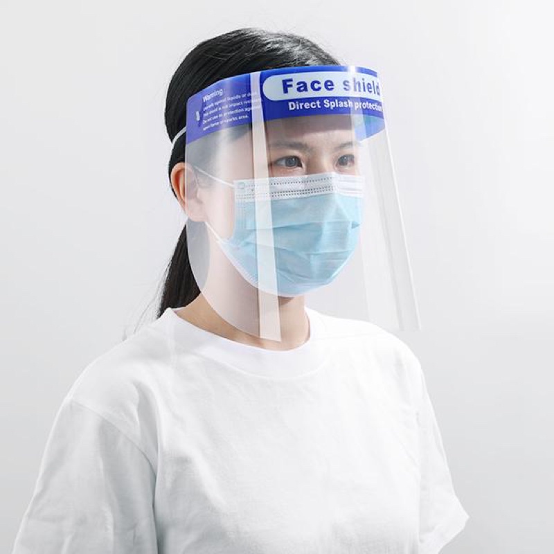 PROMO 1BOX ISI 12PCS FACE SHIELD ROBOT MZ001 ANTI FOG BAHAN SUPER BAGUS ULTRA CLEAR