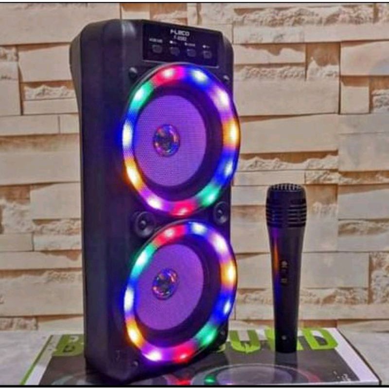 Speaker Bluetooth Karaoke Fleco F 6582 Free Mic/Salon Aktif/Speaker Fleco X Bass