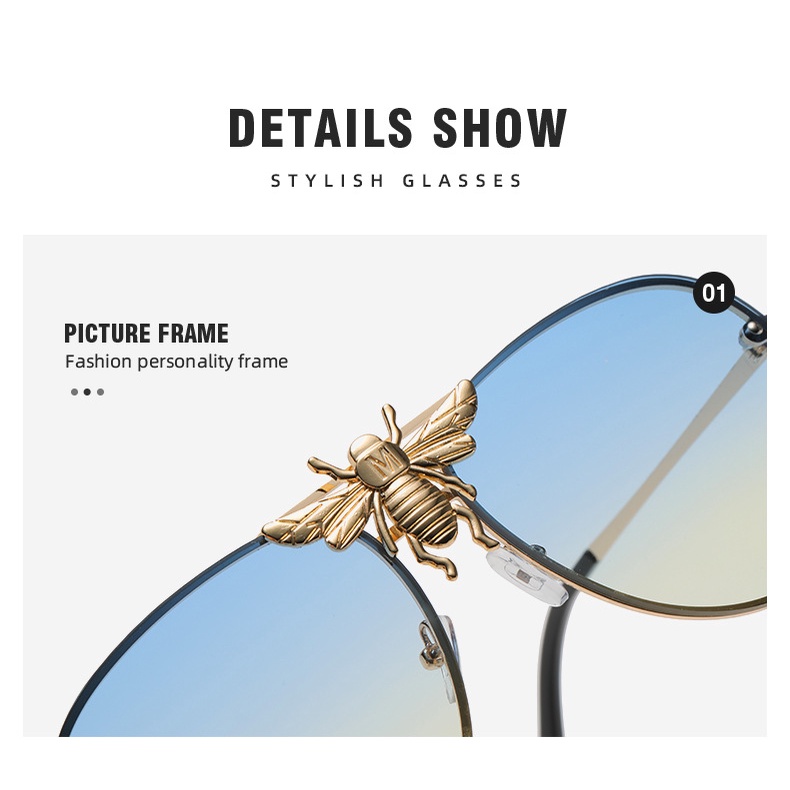 Kacamata Hitam Aviator Bahan Metal Gaya Retro Untuk Pria Dan Wanita