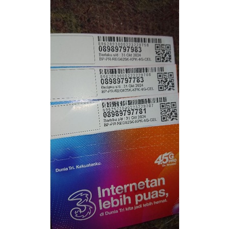 Kartu Perdana 3 Tri Nomer Cantik 11 Digit Abab
