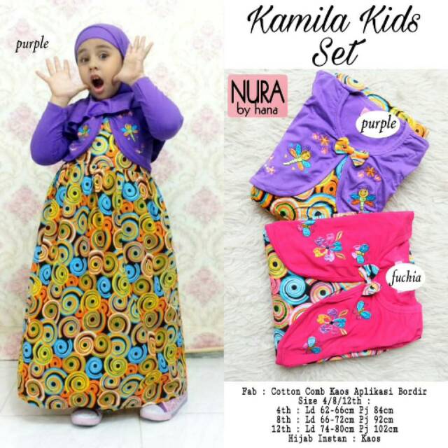 Kamila Kids Set Ori NURA by Hana