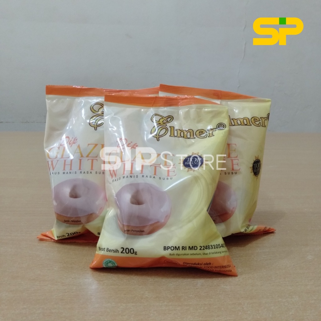 ELMER DIP GLAZE @200gr Topping Donat / Topping Martabak / Topping Es Krim / Topping Pisang Nugget Aneka Rasa