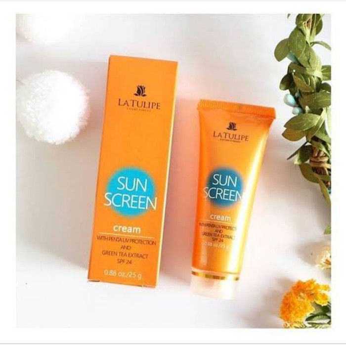 La tulipe sunscreen cream spf24/ pelindung matahari