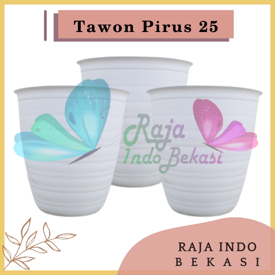 Pot Tawon Pirus Ruby 25 Putih Pot Tawon Putih Tebal Murah Pot Tawon Ulir Madu Mdn 20 21 24 25 27 30