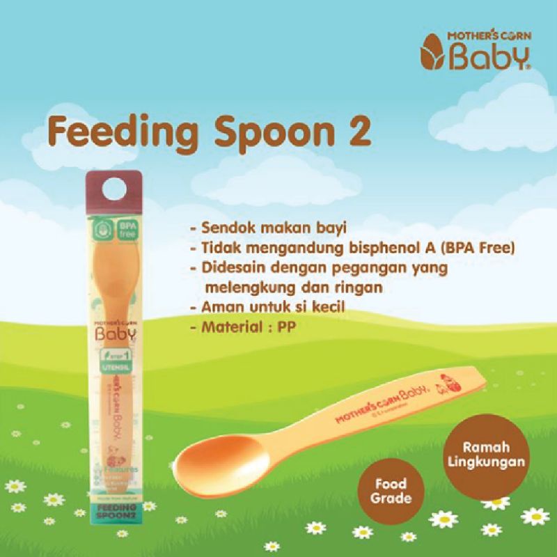 Mother's Corn  Baby Feeding Spoon 2/Sendok Makan Bayi