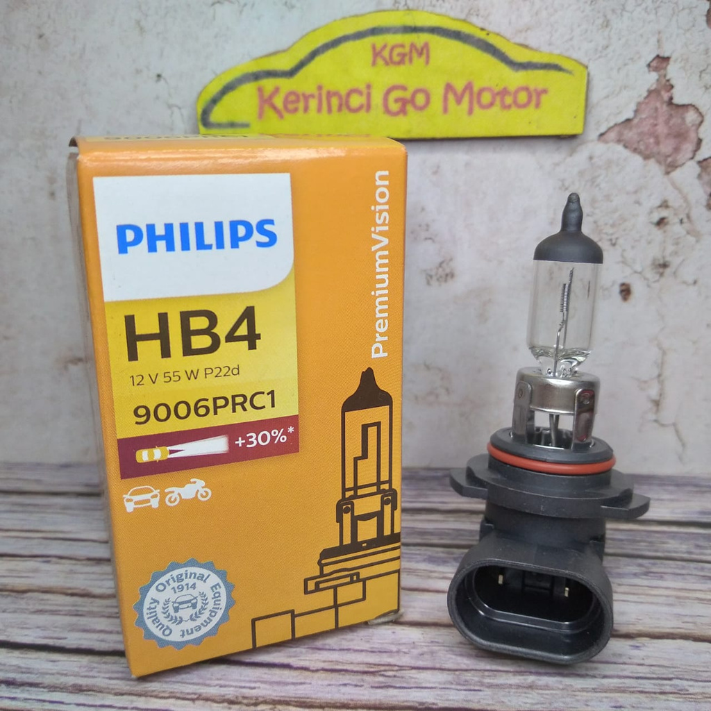 Bohlam Halogen Philips HB4 12V 55W 9006PRC1 - Bohlam Lampu HB4