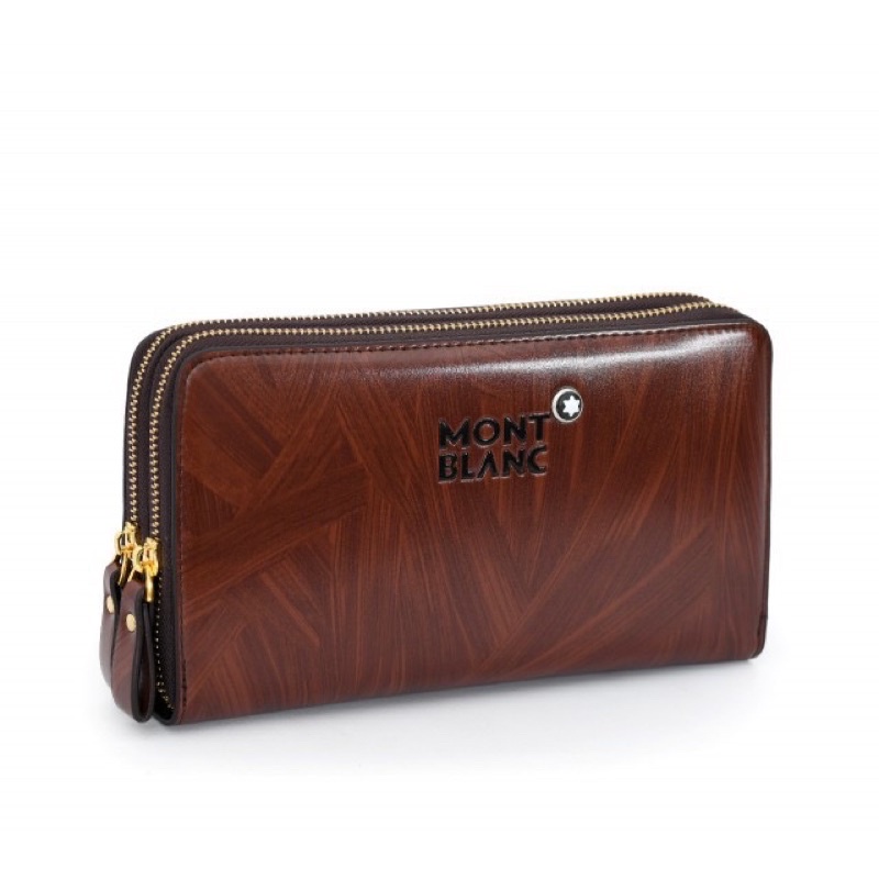 NEW ARRIVALS TERBARU Handbag Montblanc motif kayu clutch pria/wanita