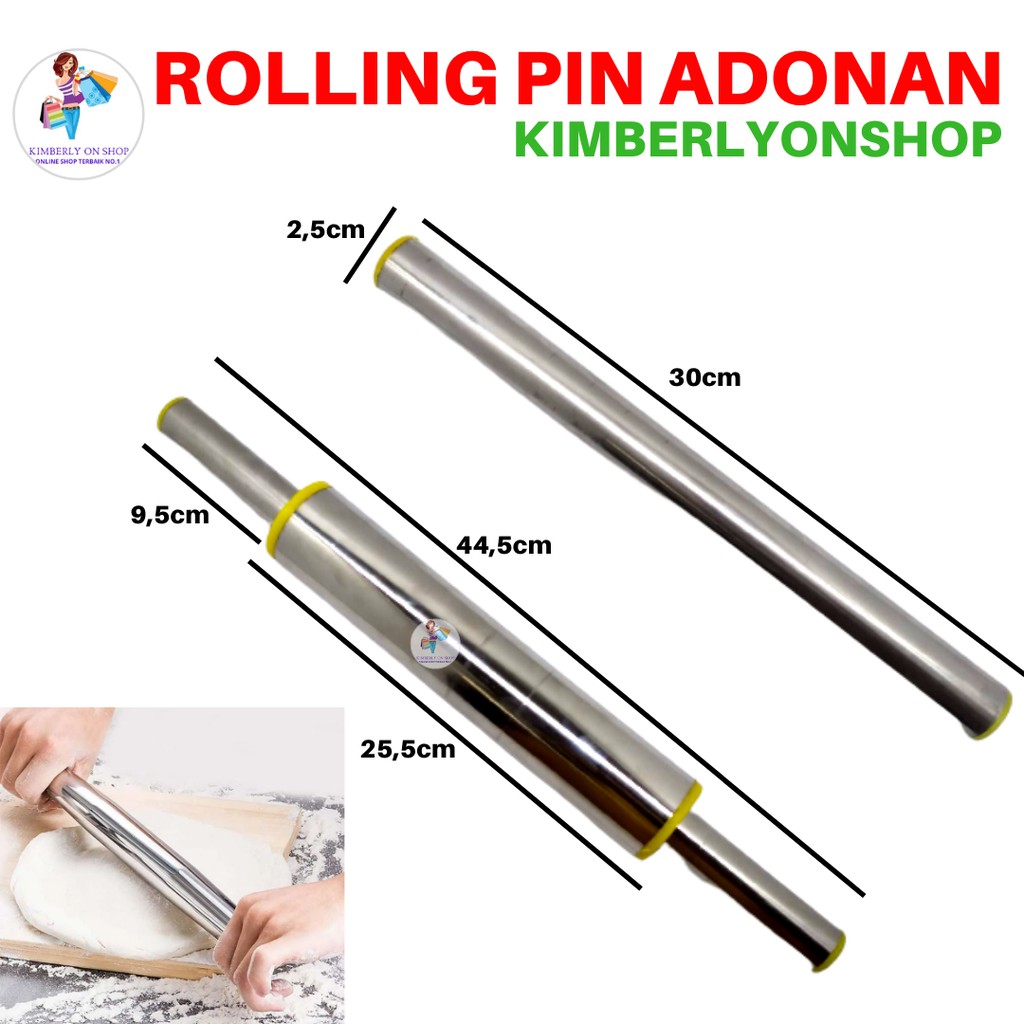 Rolling Pin Gilingan Adonan Penggilas Penggiling Adonan