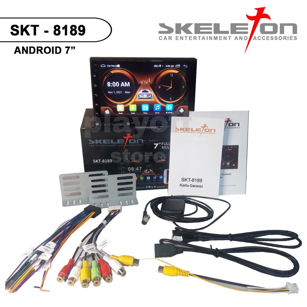 Voice Command 2+32GB Head Unit Android Car Play Skeleton Bluetooth Wifi