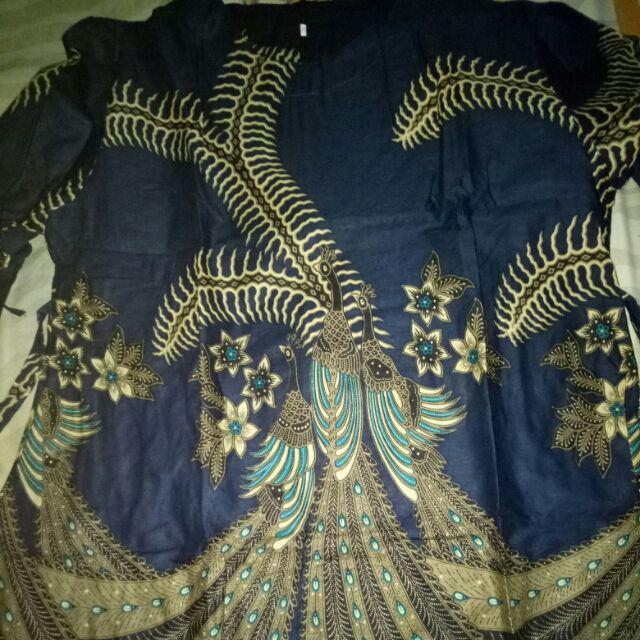 Tey-17 Batik Wanita Asj Sa Hrb026 Kenongo Kemeja Tosca Pendek