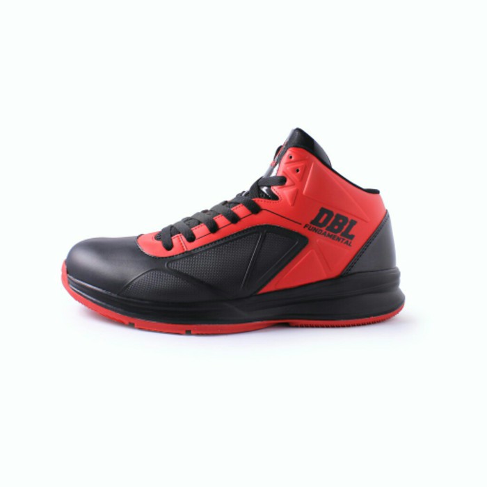 Sepatu Basket DBL Ardiles Fundamental 100% ORIGINAL - Hitam Merah- 45