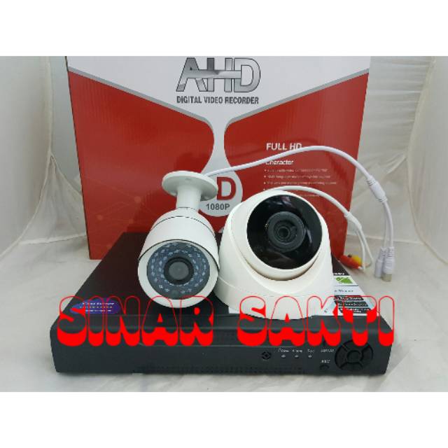 PAKET CCTV 4CH 2 CAMERA 4MP FULL HD 1080P ( LENGKAP TGGL PASANG )MURAH