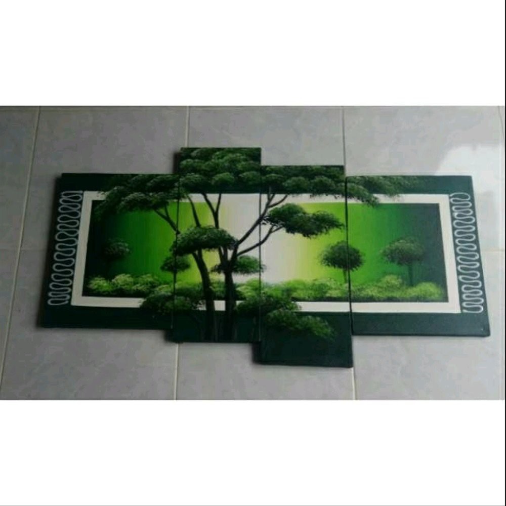 Lukisan Panel Pemandangan Alam Dan Gutab Hijau Parts Shopee Lukisan Panel Pemandangan Alam Dan Gutab Hijau Parts Shopee