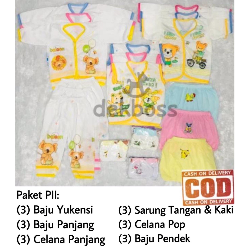 PII Paket Baju Bayi Newborn Baru Lahir sni | Paket Perlengkapan Bayi Baru Lahir Lengkap | Perlengkapan Bayi Baru lahir New born