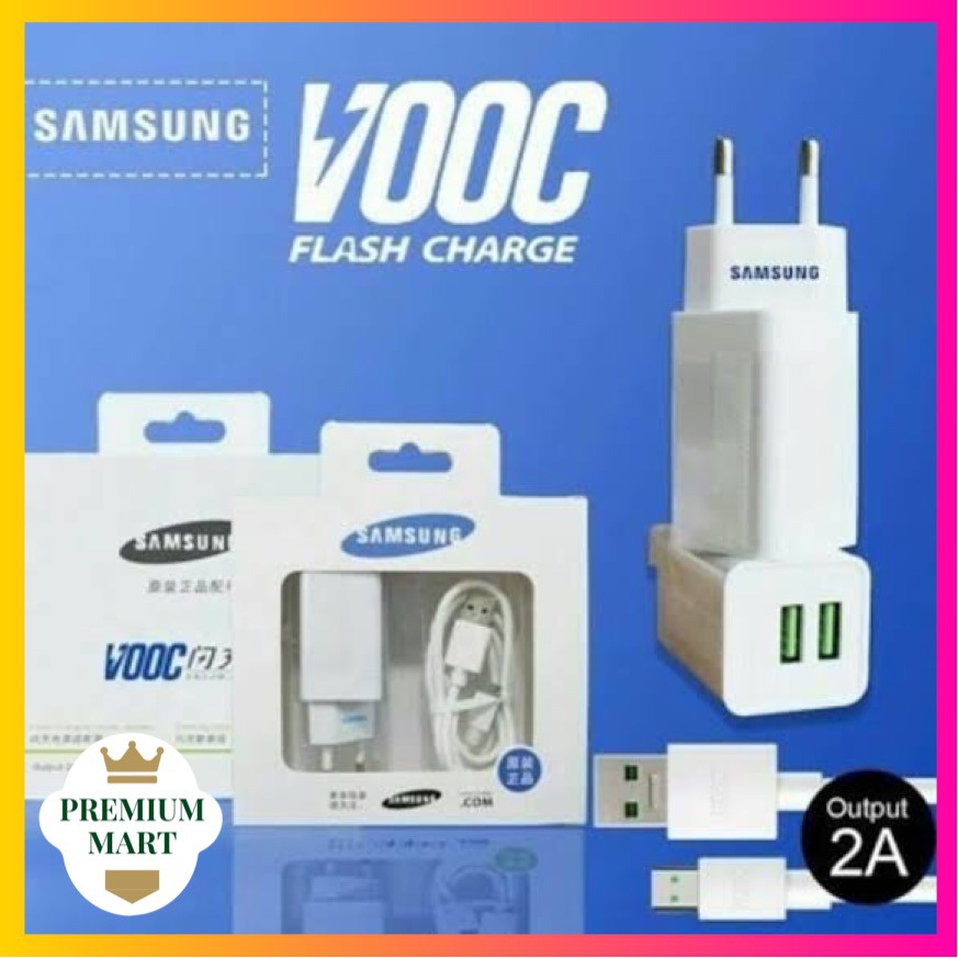 Charger SAMSUNG VOOC FAST CHARGING 2Ampere 2port USB