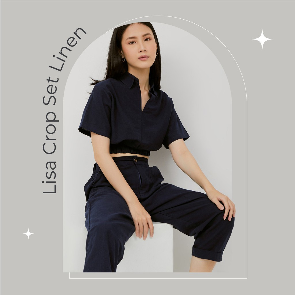 Lisa Crop Set Linen