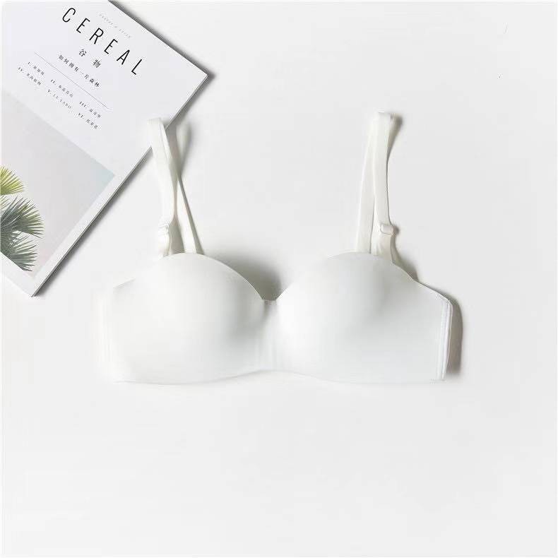 Bra Bralette Push Up Seamless Tanpa Kawat Warna Polos untuk Wanita bh-bra-52 putih