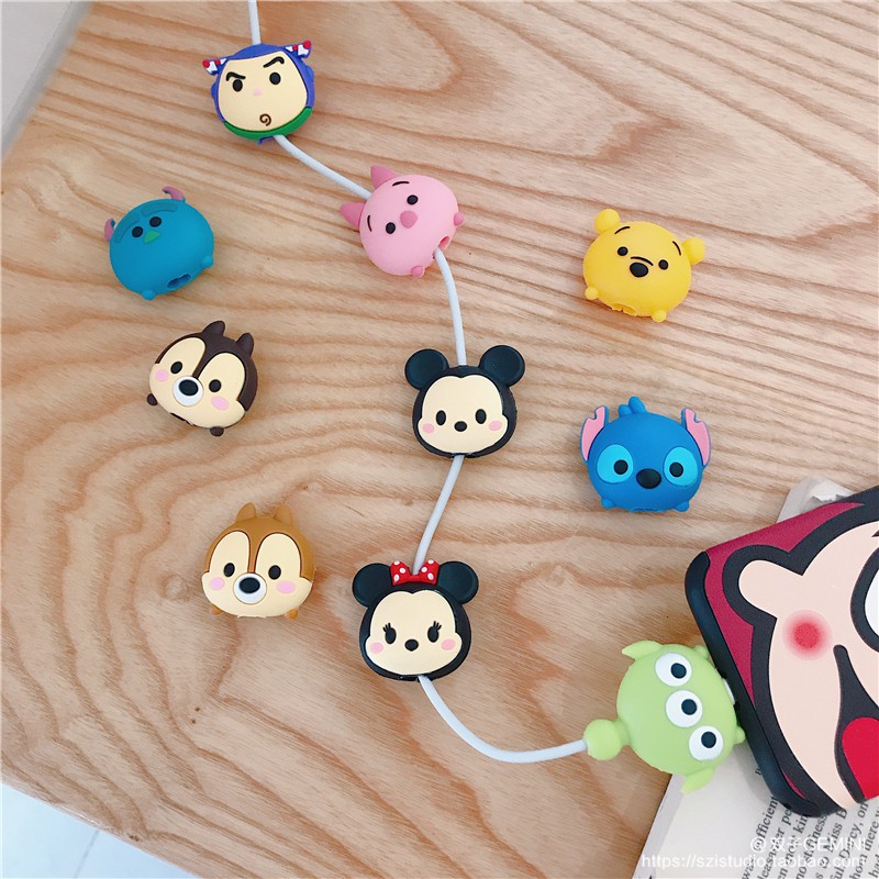 ELFYDO AS01 Pelindung Ujung Kabel Kepala Charger Cable Protector Karakter Disney 3D