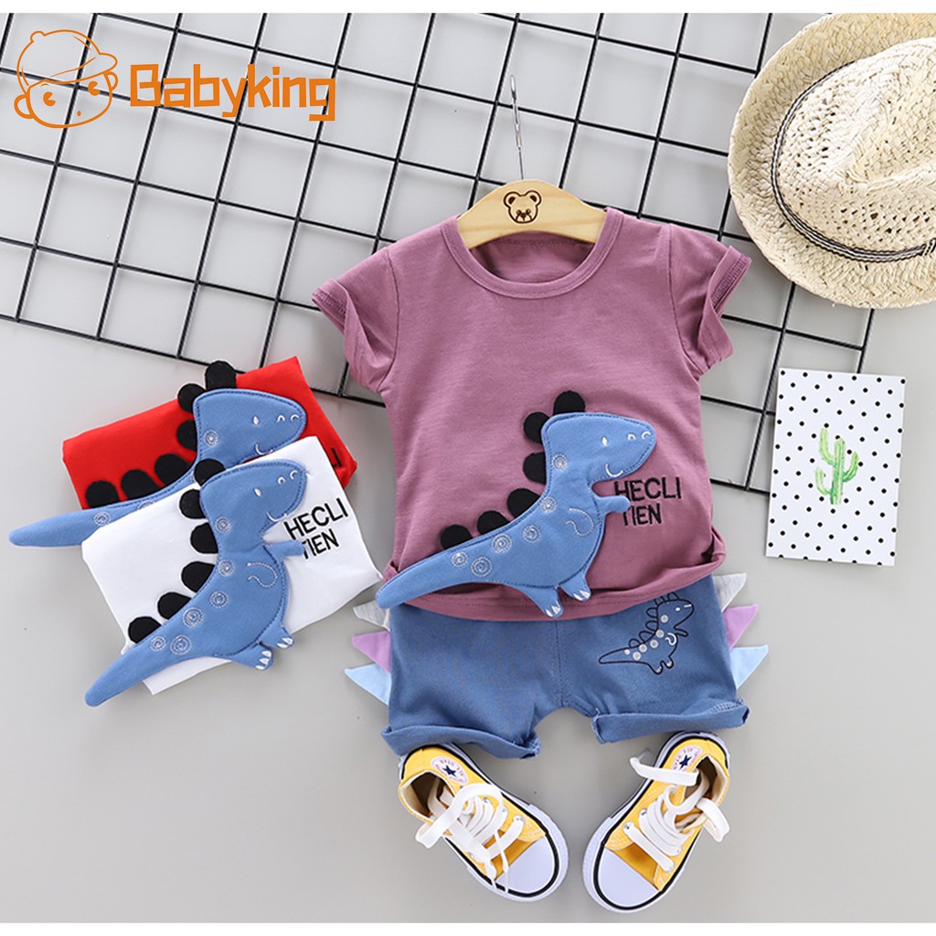 BABYKING Setelan Anak  Kaos  T Shirt Bayi Laki laki Pendek 