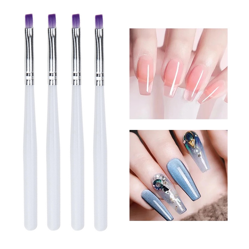 1pc Brush Pen Nail Art Portable Untuk Terapi / Gambar / Ukir Kuku