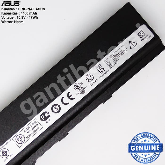 Original Baterai Asus X42 X42J X42DE X42F X67F X5I X52F X52J A32-N82