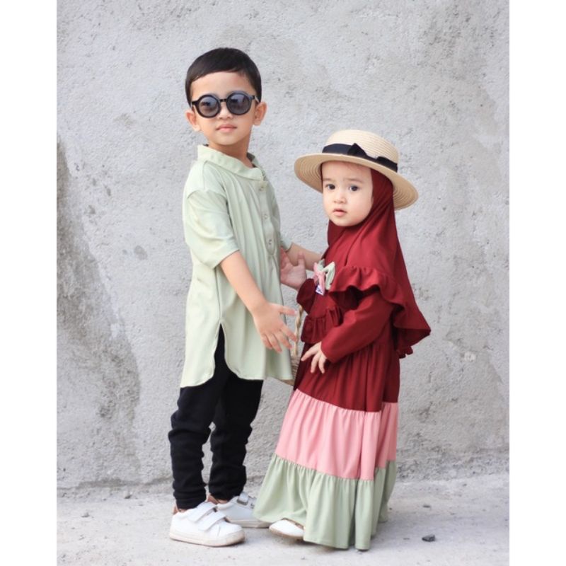 GAMIS ANAK PEREMPUAN GAMIS CANDA LAPIS MANIS TERBARU